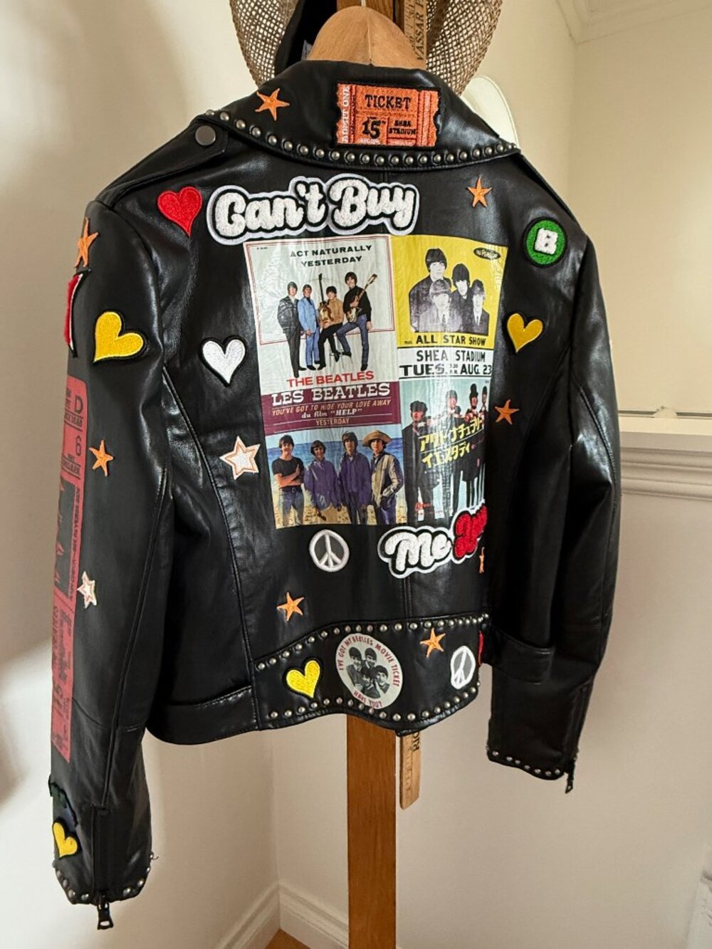 Alice & Olivia Beatles Collection Vegan Leather Jacket in Mint Condition - Picture 2 of 11